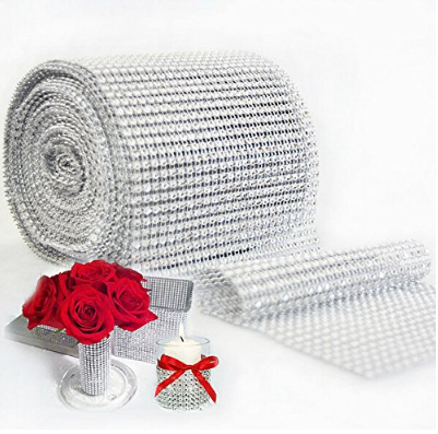 Rhinestone Mesh Ribbon