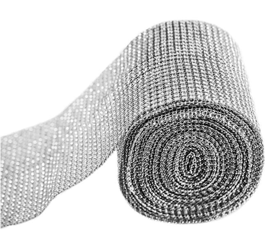 Rhinestone Mesh Ribbon